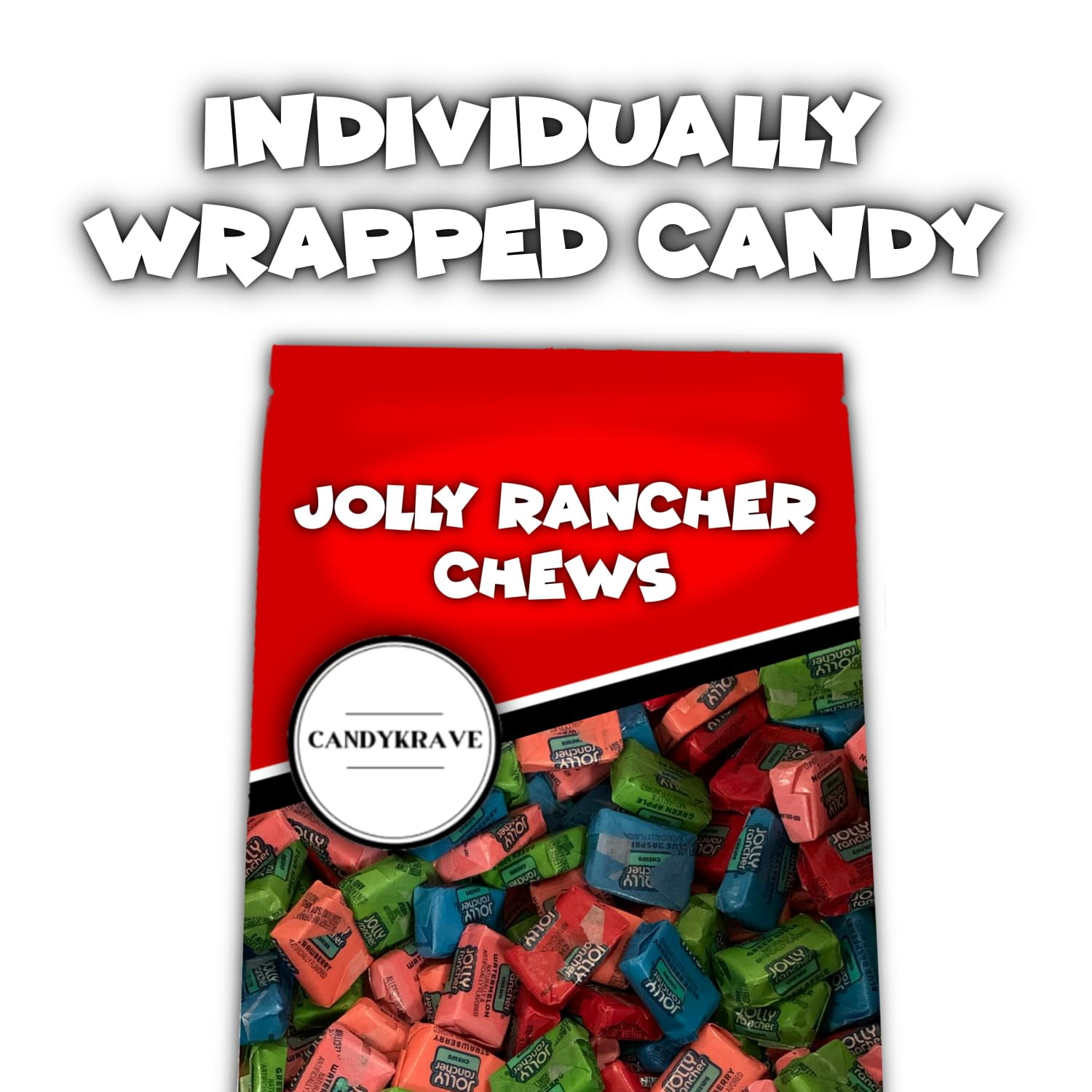 Jolly Ranchers Chews Candy - Assorted Flavors - 190 Pieces of Fruity Flavored Chews - Individually Wrapped Delicious Candy Chews for Birthdays, Easter, Christmas & Pantry (2 lbs)