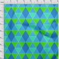 thumbnail image 4 of oneOone Velvet Medium Blue Fabric Geometric Sewing Craft Projects Fabric Prints By Yard 58 Inch Wide, 4 of 4