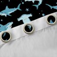 thumbnail image 4 of Feelyou Sea Shark Animal Black Out Curtains, Cute Stars Curtains Pack of 2 (42x63 Each), 4 of 6