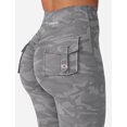 thumbnail image 3 of CoreFlex Leggings with Pockets for Women Charm Scrunch Workout Leggings V Cross Waist Butt Lifting Gym Yoga Pants, 3 of 10