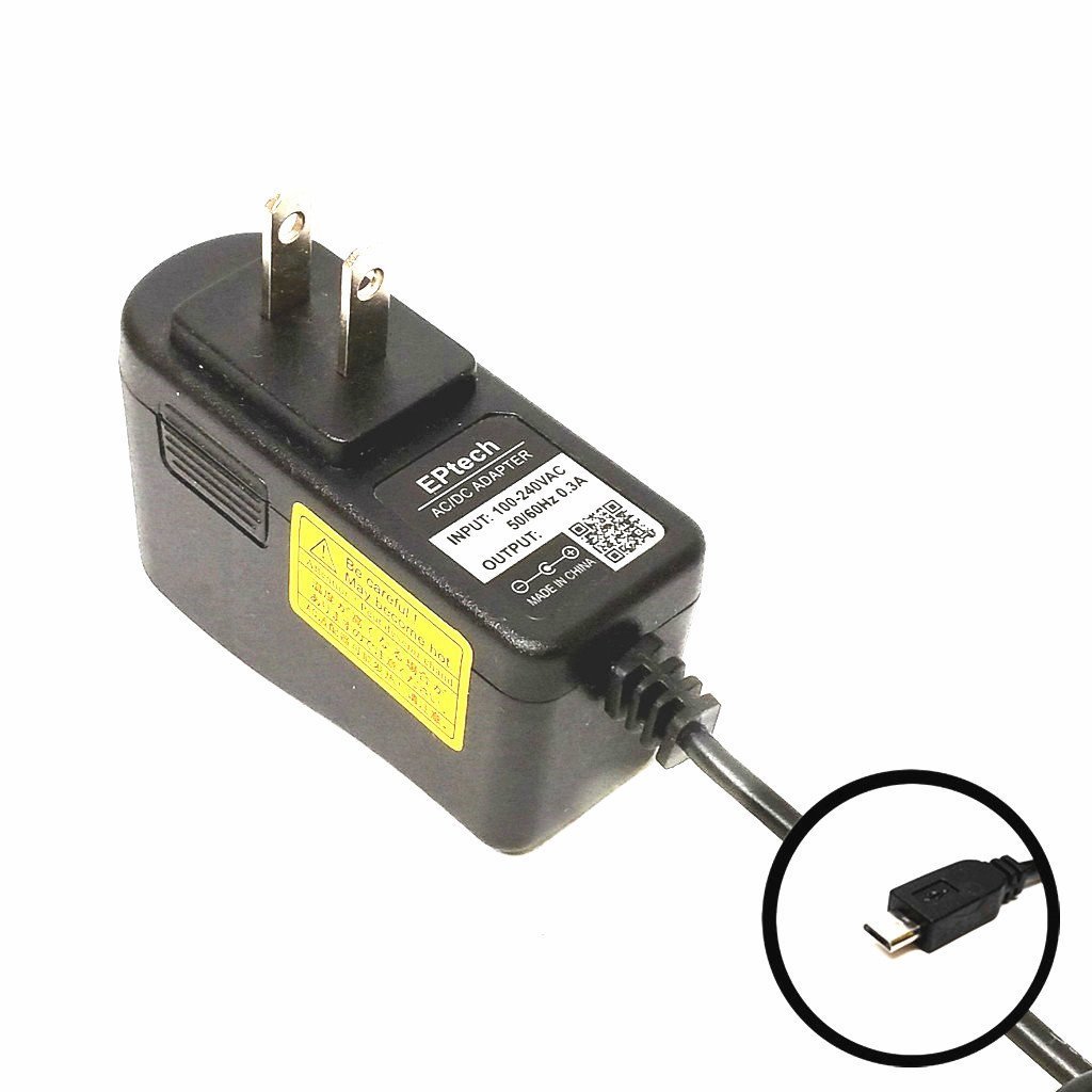 EPtech _6.5Ft Extra Long_ 2A AC_DC Wall Power Charger Adapter Cord For