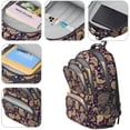 thumbnail image 4 of Paisley and Floral Black Pattern Cute School Backpack Bag with Padded Back and Adjustable Shoulder Straps 16.9 X 12.6 X 5.9 Inches, 4 of 5