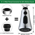 thumbnail image 4 of Kitchen Faucet Head Replacement,Pull Down Kitchen Spray Head Sink Spray-Nozzle, 4 of 6