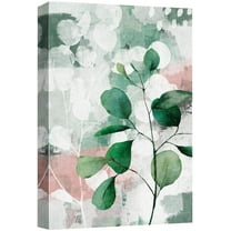 IDEA4WALL Canvas Print Wall Art Ball Pastel Forest Plant Collage Abstract Nature Illustrations Floral Botanical Painting Artwork Clam/Relax Colorful Wilderness for Rooms - 32"x48"