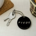 thumbnail image 2 of Friends PIVOT Wood Wooden Round Keychain Key Chain Ring, 2 of 3