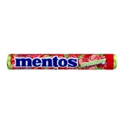 Mentos Chewy Mint Candy Roll, Strawberry, Peanut and Tree Nut Free, Regular Size, 1.32 oz
