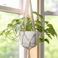 thumbnail image 6 of Ceramic Planters for Indoor Plants - 5 Inch Plant Pot for Outdoor Plants Succulent Planter with Drainage Hole and Saucer Flower Pot for Room Decor White, 6 of 14