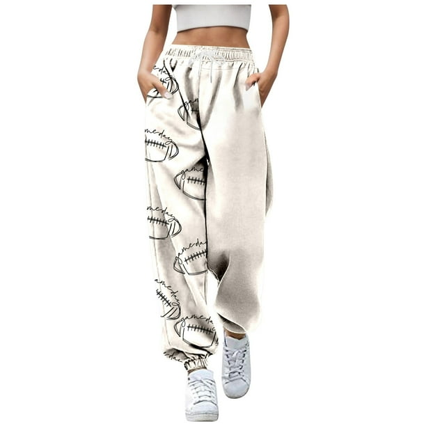 WILLBEST Pantalones Casuales de Mujer para Uso Diario: Joggers Holgados de Cintura Alta con Estampado de Halloween, Cordón y Bolsillos, Estilo Atlético para Otoño E Invierno. Extra Grande