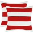 thumbnail image 1 of BLEUM CADE Red White Throw Pillow Covers Set of 2，Striped Couch Cushion Cover，Farmhouse Decorative Pillow Covers for Home Decor ,12"x20", 1 of 8