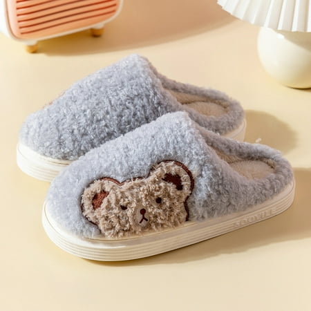 

Gubotare Slippers For Men Slip On House Slippers for Men | Cross Band Fuzzy Slippers | Open Toe Cozy Memory Foam Winter Warm Comfy Slip On Sandals Indoor Slippers Gray 10