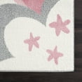 thumbnail image 5 of Abani Play Collection Unicorn 5' x 8' Grey Pink Kids Room Area Rug, 5 of 5