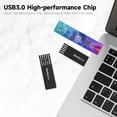 thumbnail image 4 of thinkplus MU242 256GB USB3.0 Unidad flash USB Disco giratorio de metal U Transmisión de alta velocid Carevas 256GB/Negro, 4 of 7