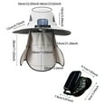 thumbnail image 4 of Solar Powered Sun Hat with Cooling Fan - Wide Brim Outdoor Hat with Detachable Face Cover & 3-Speed USB Rechargeable Fan for Fishing, Hiking & Yard Work, 4 of 9