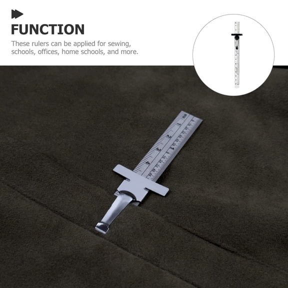 LOLIPPYY 6 Inch Portable Stainless Steel Pocket Ruler for Accurate Home and Office Measurement, Design