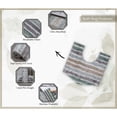 thumbnail image 4 of Luxury Toilet Rugs U-Shaped 20x20, Extra Soft and Absorbent Microfiber Bathroom Rugs, Non-Slip Plush Shaggy Bath Mat, Machine Wash Dry, Contour Bathroom Mats for Toilet Base, Green, 4 of 9