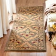 thumbnail image 2 of SAFAVIEH Antiquity Diarmait Oriental Wool Runner Rug, Sage/Gold, 2'3" x 10', 2 of 8