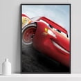 thumbnail image 2 of Decorative Cars Duel Canvas poster for children's room girl or boy - Cars and Flash McQueen 12x15 inches Unframed, 2 of 4
