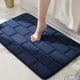 thumbnail image 4 of Alfombras de baño de espuma viscoelástica gruesa, alfombras de baño suaves absorbentes de terciopelo, fondo antideslizante, lavables a máquina, decoración de alfombras de baño, para lavar, felpudo de, 4 of 7