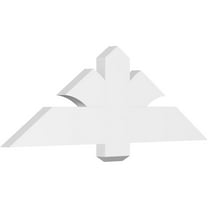 48"W x 16"H x 2"D x 6"F, 8/12 Pitch, Redmond Architectural Grade PVC Gable Bracket