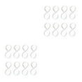 thumbnail image 4 of relayinert 8 Pieces S-shaped Hook with Buckle Kitchen Bathroom Clothes Hanger White 2Set, 4 of 6