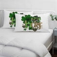 thumbnail image 4 of St. Patrick's Day Pillow Covers 24"x36", Spring Shamrock Leaf Gold Love Lucky Green Soft Brushed Microfiber Breathable Throw Pillow Covers, Decorative Pillowcase with Zipper for Couch Sofa Bedroom, 4 of 9