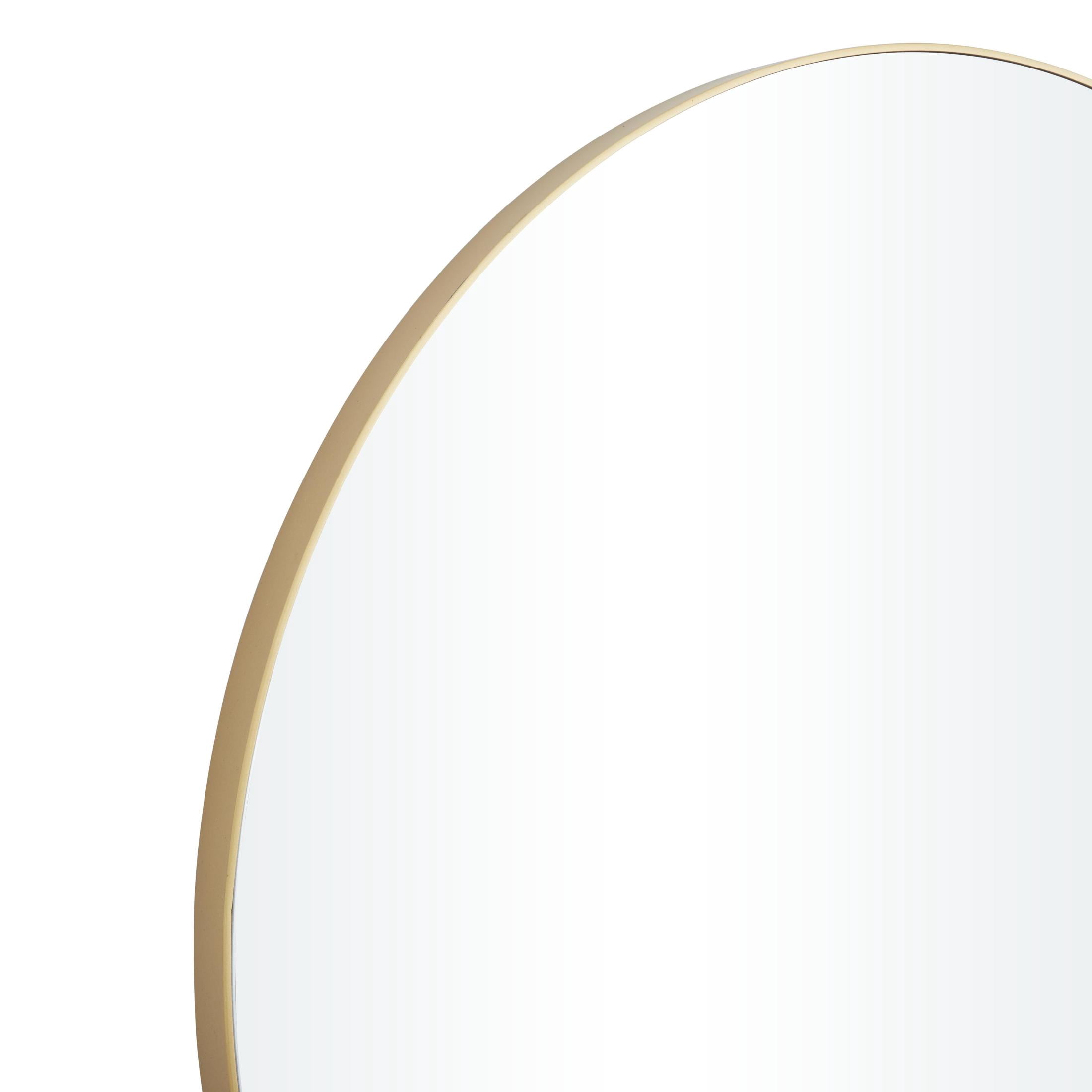 DecMode 42" x 42" Gold Wall Mirror with Thin Frame