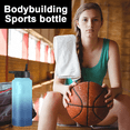 thumbnail image 4 of Botella de agua deportiva: a prueba de fugas, de acero inoxidable con aislamiento al vacío, doble pared, taza térmica, cantimplora de metal, 4 of 5