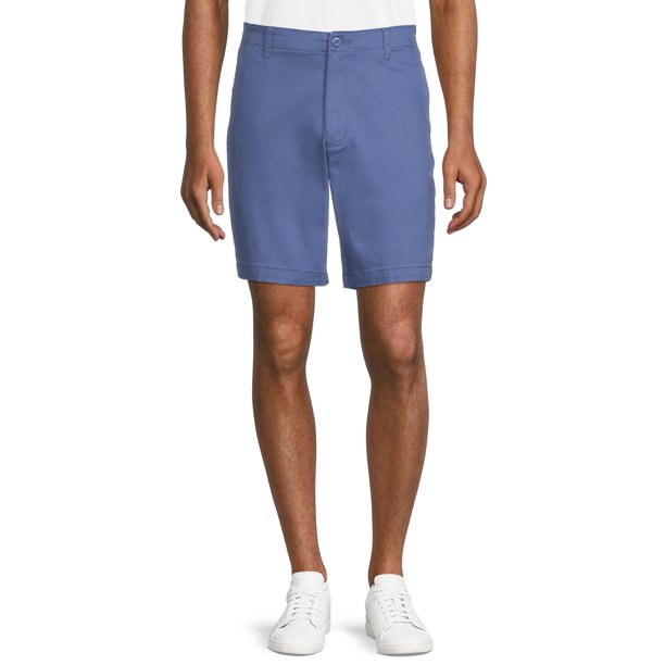 Men's and Big Men's Flat Front Shorts, 9” Inseam, Sizes 2854
