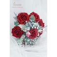 thumbnail image 4 of Flores artificiales Floroom, rosas falsas de espuma de color rojo oscuro (25 unidades), 4 of 6