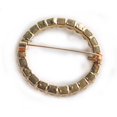 thumbnail image 3 of GOGIRL! USA Chunky Round Rhinestone Brooch, Silver, 3 of 3