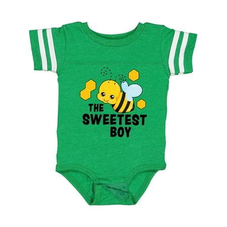

Inktastic The Sweetest Boy with Bee and Honey Combs Gift Baby Boy or Baby Girl Bodysuit