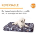 thumbnail image 4 of K&H Pet Products Indoor/Outdoor Superior Orthopedic Dog Bed Gray/Paw Small 27 X 36 X 4 Inches, 4 of 8