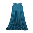 thumbnail image 2 of Xysaqa Women Plus Size Sleeveless Tank Nightgown Casual Plain Sleep Dress for Women Comfy Wide Strap Sleepwear Solid Color Summer Sleepshirt House Dress 3X 4X 5X Summer Savings, 2 of 3