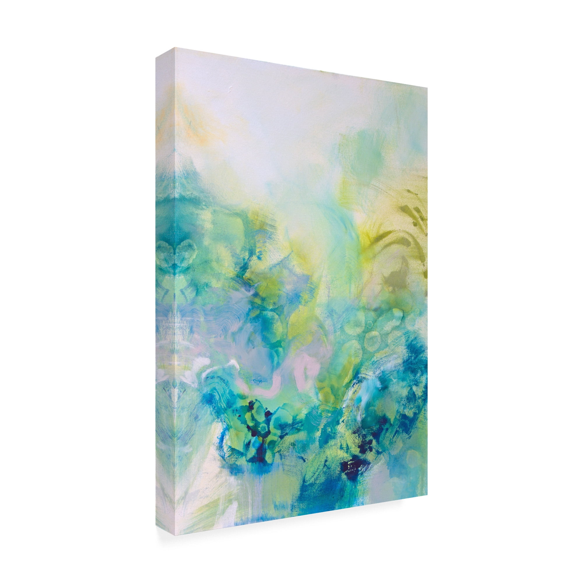 Trademark Fine Art 'Turquoise Flow I' Canvas Art by Jennifer Gardner