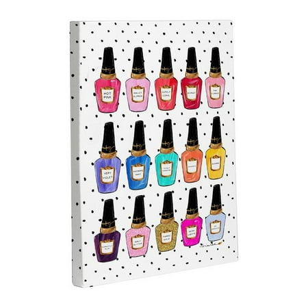 One Bella Casa 74453wd8 8 X 10 In Polish My Nails Canvas Wall Decor By Timree 44 Multicolor Walmart Canada
