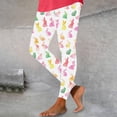 thumbnail image 5 of LangJing Easter Day Leggings for Women Casual Bunny Eggs Printed Stretchy Tights High Waist Non See Through Tummy Control Workout Yoga Pants Yellow,S, 5 of 6