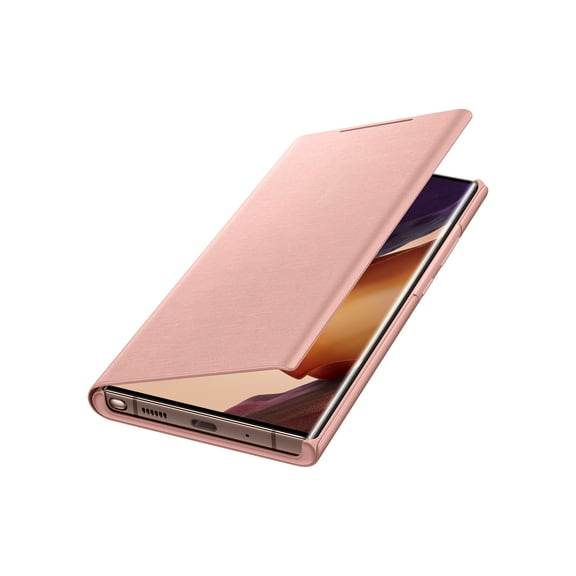 SAMSUNG Galaxy Note 20 Ultra LED Wallet Cover, Brown