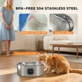 thumbnail image 4 of 7L Stainless Steel Pet Water Fountain with Filters, Ultra-Quiet Pump for Cats and Dogs, 4 of 11