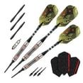 thumbnail image 2 of Viper Ranger Tungsten Soft Tip Darts Red Rings 18 Grams and Casemaster Deluxe Black Nylon Dart Case, 2 of 3