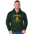 thumbnail image 5 of Camping Its Lit Pun Outdoors Nature Hoodie Sweatshirt Women Men Brisco Brands 2X, 5 of 6