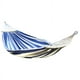 thumbnail image 5 of Hamaca para exteriores, lona gruesa blanca, palo curvo, columpio doble individual, hamaca de color sólido antivuelco, 5 of 5