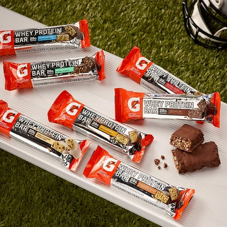 Gatorade Whey Protein Recover Bars, Cookies and Cream, 12 Count