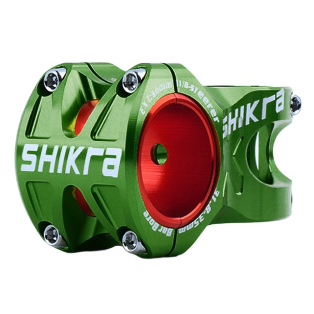 Potencia de bicicleta de montaña de 31,8 mm, manillar corto para la mayoría de bicicletas, bicicletas de carretera, MTB, Verde