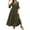 Army Green, variant on Horkkom Tiered Dress Women Plus Size Summer V Neck Maxi Dresses A Lined Casual Beach Sundresses XXL