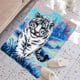 thumbnail image 2 of Kits creativos de gancho y pestillo para alfombras de 61 x 40 cm, kits de hilo de crochet para festivales. Tigre blanco, 2 of 8