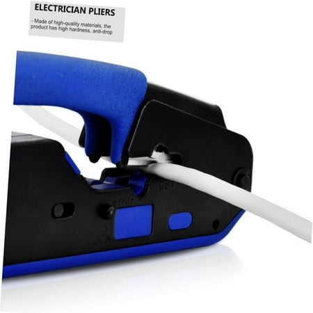 

1Pc High-Quality Electrician Network Pliers with Durable ABS Plastic Handle for Wire Stripping Cutting and Crimping - Professional Wire Stripper Tool for Telephone Line Installation