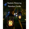 thumbnail image 2 of Solar Lanterns Outdoor Waterproof Hanging with Flickering Flameless Candles, 2 Pack 13'' Garden Outdoor Lantern Decorative for Patio Front Porch Backyard Balcony Cabin Outside(Antique Copper), 2 of 14