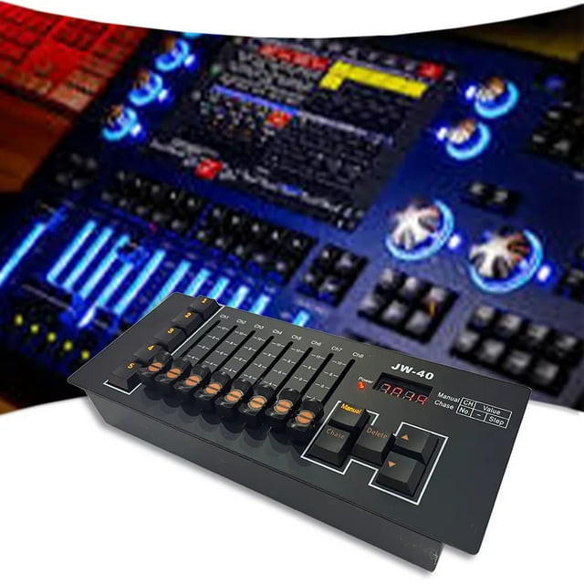U'King ZQ12072 Mini 40 Channels DMX Controller Stage Light Console Black Iron