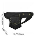 thumbnail image 3 of Riñonera Steampunk para Mujer - Bolso Bandolera Vintage Retro con Remaches de Piel Sintética para Moto, Viajes, Festivales, Estilo Gótico Punk., 3 of 6