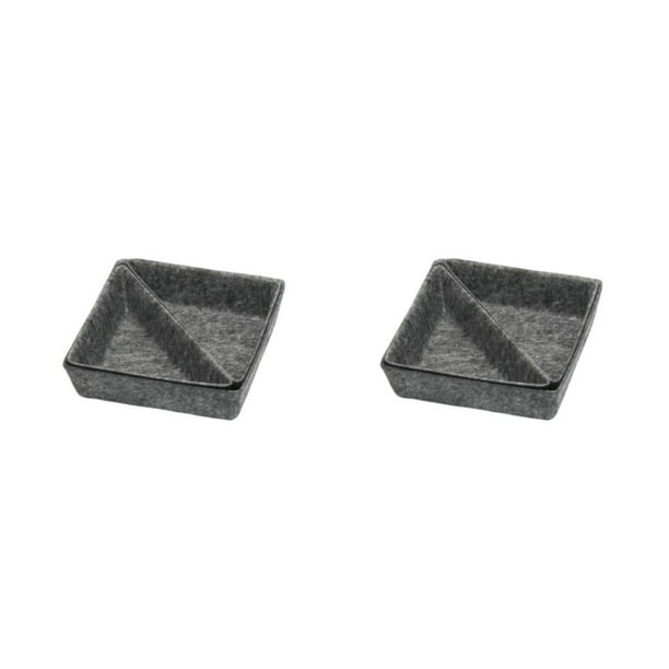 Caja de almacenamiento Yuarrent Fieltro Gris oscuro 2Conjunto